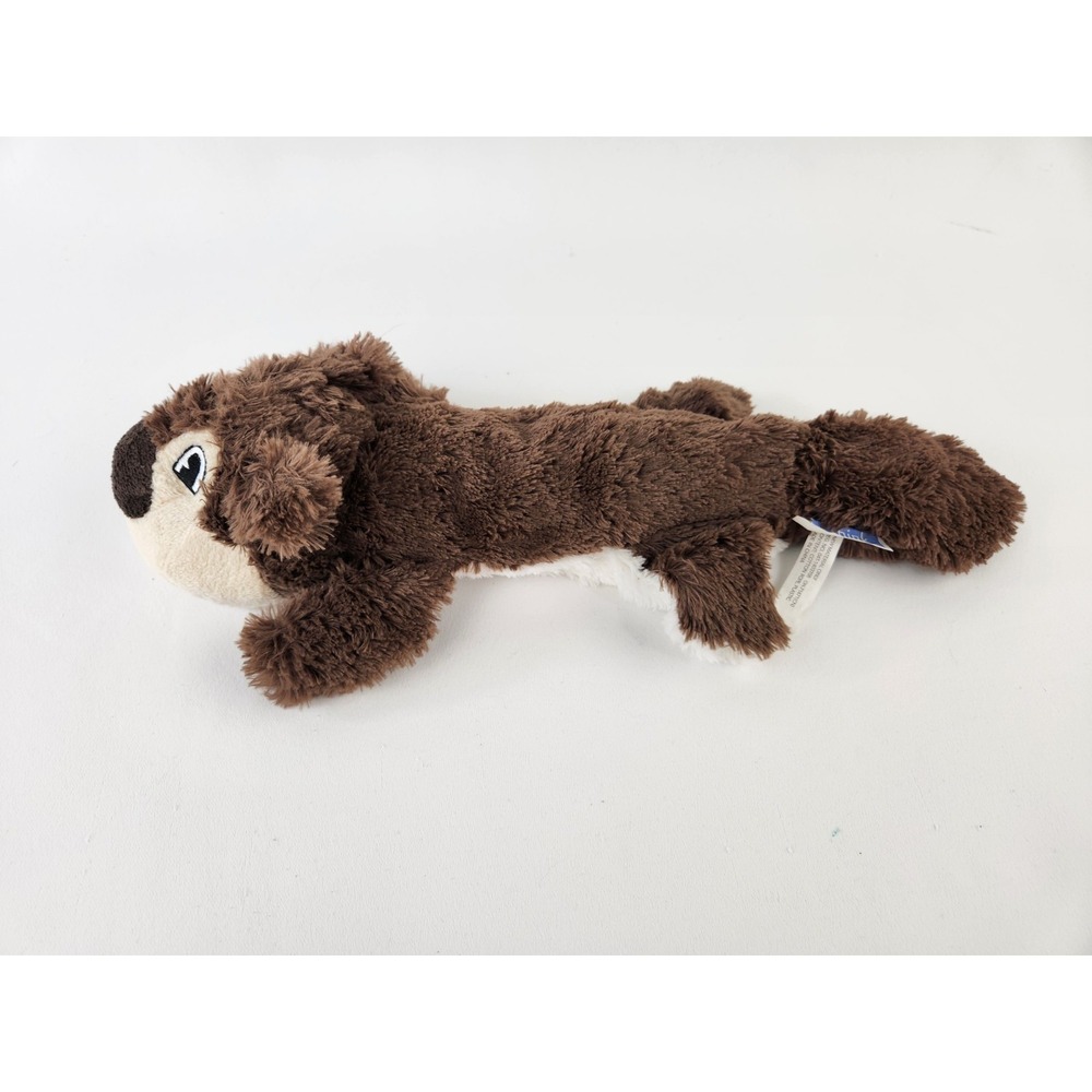 Think Dog Beaver Squirrel Plush Toy Large Tug Toss Fetch Dog Rope Squeaker Tail‎